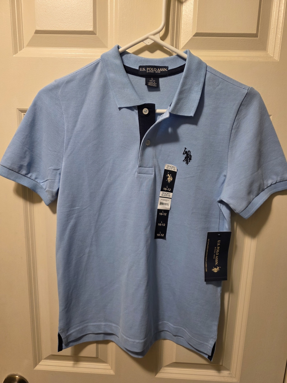 U.S. Polo Assn. Men’s Light Blue Cotton Polo Shirt